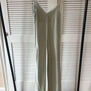H&M Sage Green Wide-Leg Jumpsuit